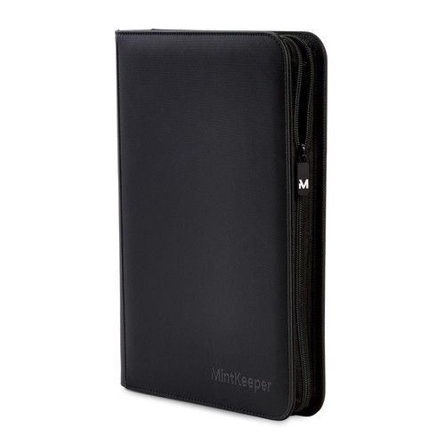 MintKeeper 4-Pocket Card Binder/Folder Premium Zip Pokemon/MTG Fits 160 Cards