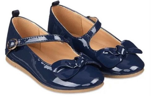 Baby Girls Occasion Bow Shoes Mothercare Navy Blue Patent Party Bridesmaid Smart