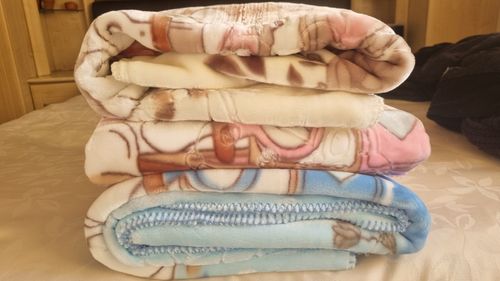 Baby Blanket Boy Girl Fleece 2ply Super Soft Warm Mink Pram Cot (110 x 140cm) — image 4