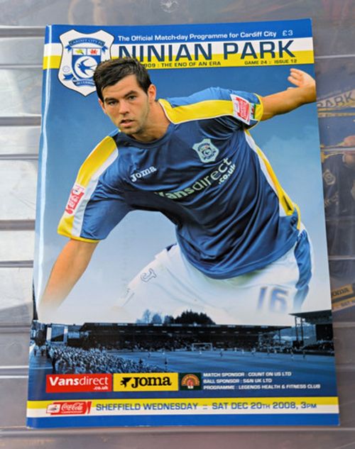 Cardiff City v Sheffield Wednesday Ninian Park Programme 20 Dec 2008