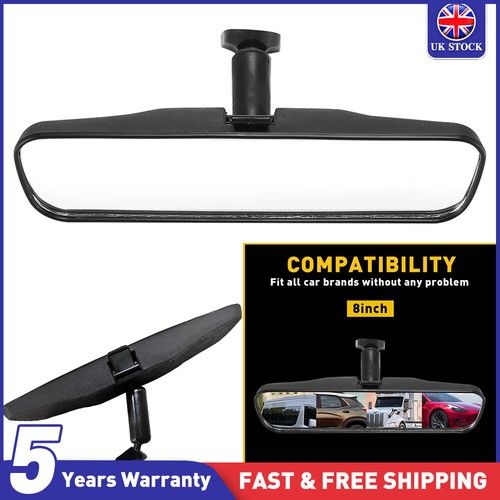 Mirror XL Vision PANORAMIC Rear View 8 inches Wide Angle Convex Car Truck SUV