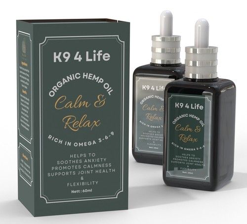 2 x 60,000mg 60ml High Strength Hemp Calming Oil Dogs and Cat 100% Pure Organic