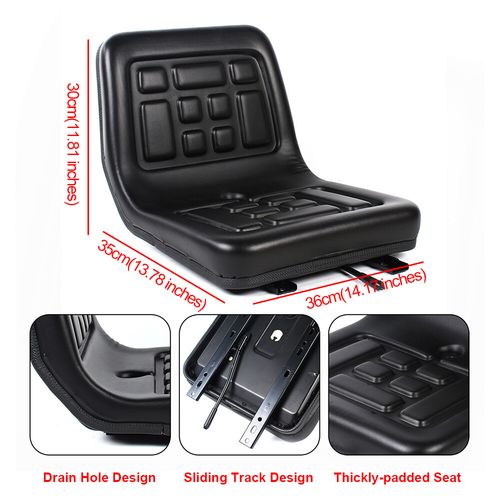 Adjustable Universal Tractor Seat Ride-on mower Digger Seat Excavator — image 5