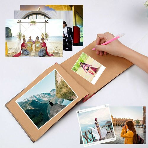 Vintage Photo Album Scrapbook Our Adventure Book Memory Anniversary DIY Gift UK — image 7