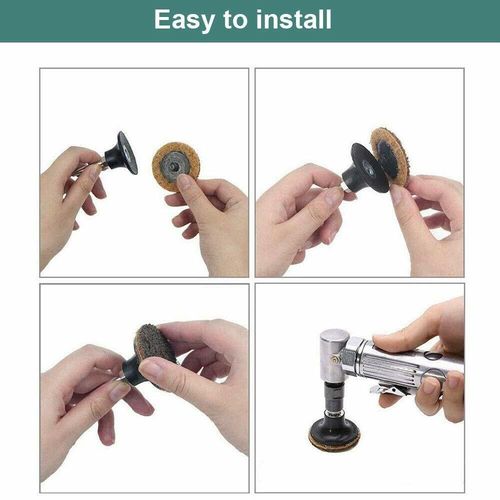 50mm 2" Type R Roll Lock Quick Change Discs Die Grinder Sanding Pads SATC 46PCS — image 4