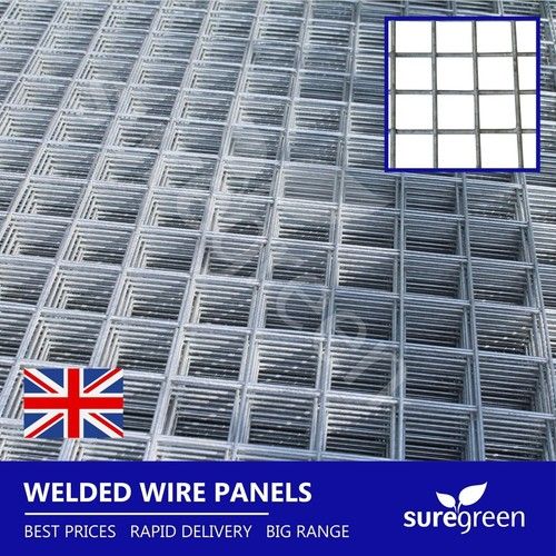 Galvanised Welded Wire Panel ST | 2.4m x 1.22m | 50mm Hole | 12G | 6 Pack