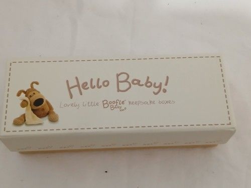 BOOFLE Hello Baby Lovely Little Boofle Baby Keepsake Boxes Set of 3