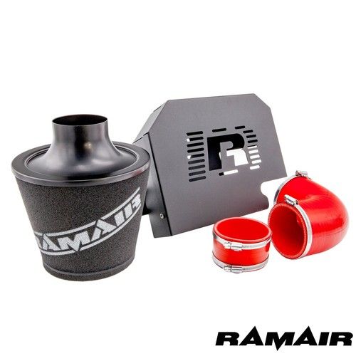 Ramair Red Intake Air Filter Kit & RS Stye ECU Bracket for Ford Focus ST225 MK2