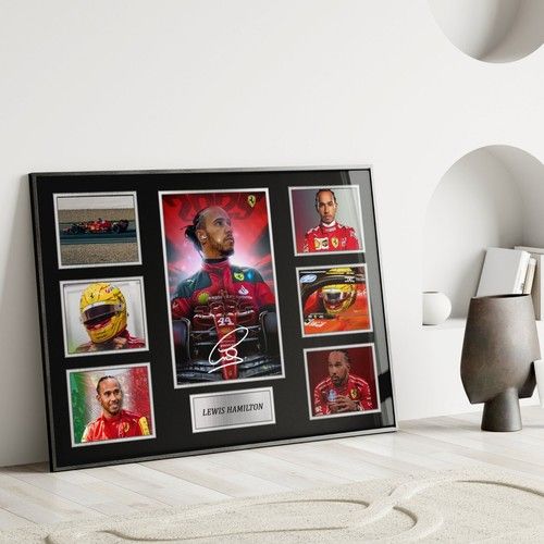 Lewis Hamilton  Poster F1  Signed Pre-Print - Framed/Unframed | A5 | A4 | A3