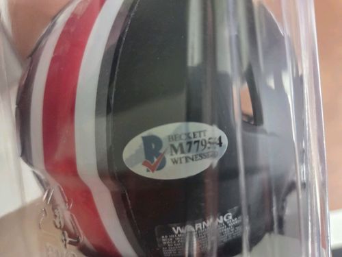 Nick Bosa Signed COA Beckett Collegiete Ohio State Buckeyes Mini Helmet — image 8