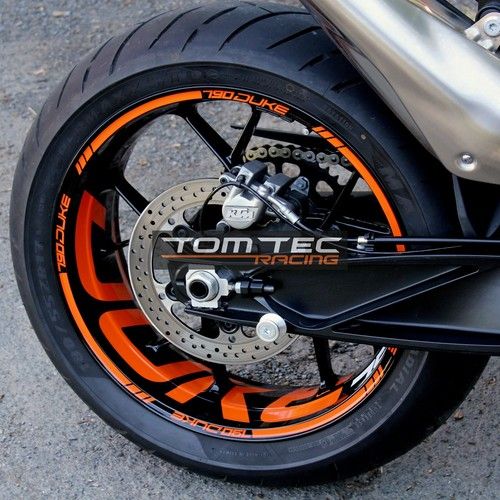 Sticker Rim Sticker KTM Duke 790 890 " Duke " Wheel Rim Stickers Motorcycle