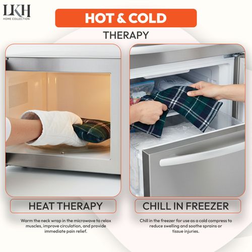Microwave Heat Wheat Pack With Fleece Cover Pain Relief Shoulder Neck Warmer — image 9