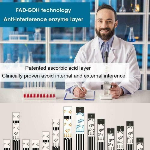 Sinocare Blood Glucose Uric Acid Meter Gout Test Strips Lancet — image 5