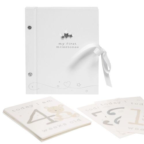 Baby My First Milestones Record Book / Photo Album and Milestones Cards Set — image 1