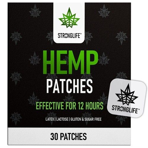 StrongLife Hemp Patches - 30 Hemp Oil Patches - 70mg Per Patch 2100mg in total