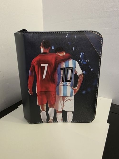 4 Pockets Football Trading Cards Album 400 Cards, Sports Cards Book with Zip
