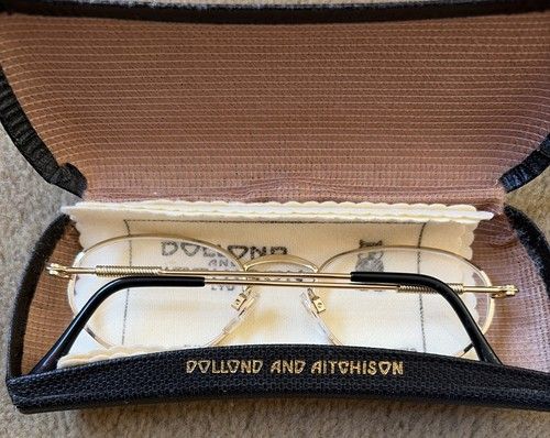 Vintage Dollond & Aitchison Eyeglasses Gold Plated Executive Women’s w/case