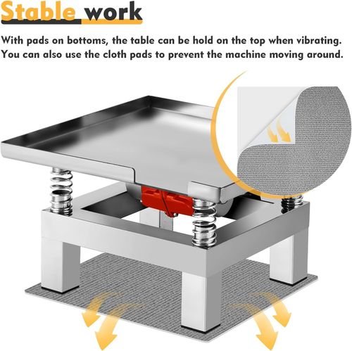 Concrete Vibration Table Vibrating Test Bench Model Plaster Shaker w/ Cloth Mat — image 5