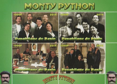 Monty Python 2014 MNH stamp sheetlet — image 1