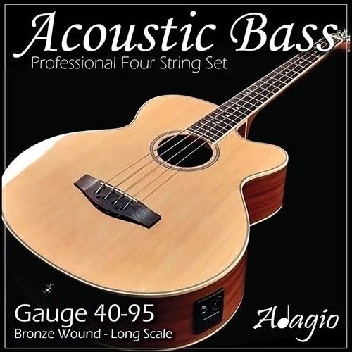 ACOUSTIC BASS Guitar Strings Bronze Light Pack 40 95 For Long Scale ADAGIO PRO