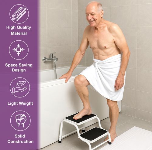Enhanced Safety with Caravan Step Stool Non Slip Rubber Tread Mobility Support — image 6