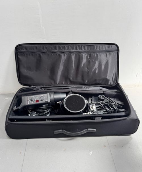 Bowens Esprit Gemini GM500 2-Head Studio Flash Kit w/ Stands Bag Dish Softboxes