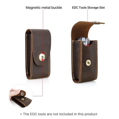 Leather EDC Organizer Sheath Multitool Case Belt Holster-Tool Clip Pouch — image 16