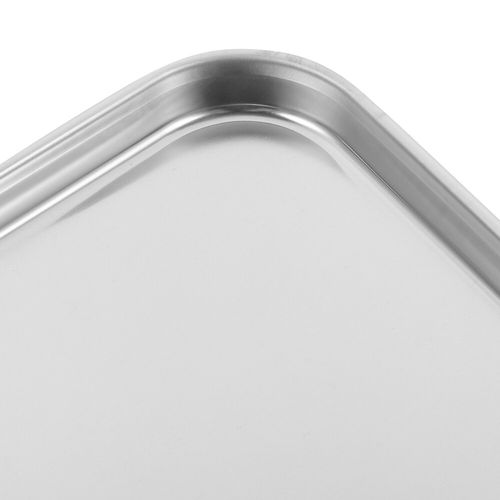 1Pc Large Stainless Steel Baking Tray Rectangular Baking Tray for Restaurant UK — image 2