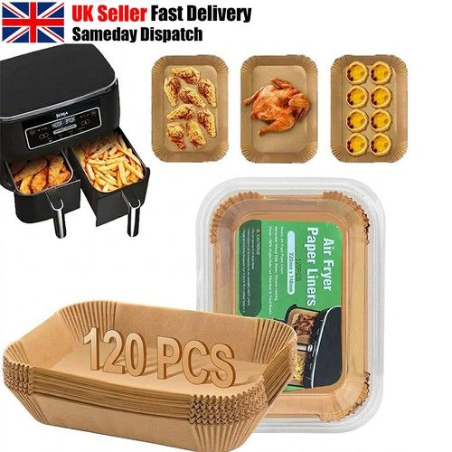 120-600PCS Air Fryer Paper Liners Disposable Non Stick Parchment Baking Liners