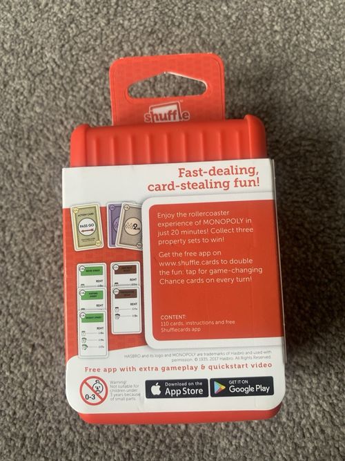 Monopoly Deal Shuffle Card Game Red Hard Travel Case BRAND NEW SEALED — image 4