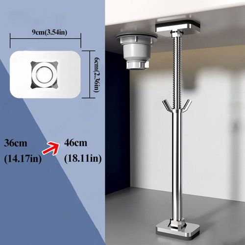 1Pc Undermount Sink Bracket Adjustable Support Rod Kitchen Sink Leg Installation — image 2