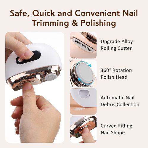 Electric Toe Nail Clippers For Thick Nails Nail Trimmer Cutter USB Rechargeable. — image 9