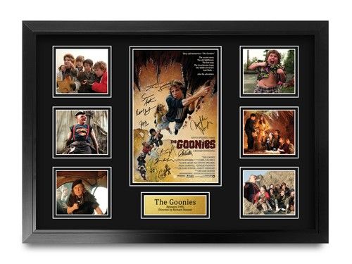 Goonies Signed Large A2 Framed Printed Autograph Memorabilia Gift