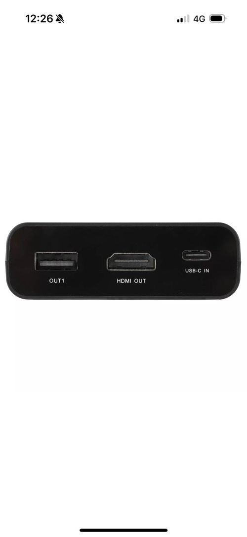TV Adapter for Switch/Lite USB C to Mini Dock One Button Display Switch UK — image 4