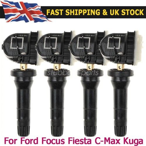 4x TPMS Tyre Pressure Sensor EV6T-1A180-CB Fit For Ford Focus Fiesta C-Max Kuga