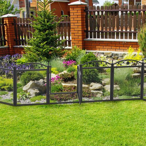 Rustproof Large Metal Dog Playpen Panels Pet Dog Fence Exercise RV Camping Yard — image 5