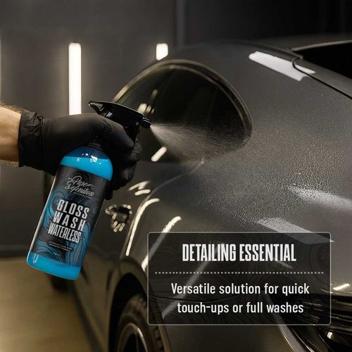 Car Waterless Wash & Wax Kit Gloss Shine Carnauba Wax Showroom Cleaner Cleaning — image 7