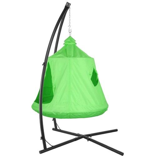 Hammock Chair Stand W/ Hanging Tree Tent, Porch Swing Chair W/ Hanging C Stand