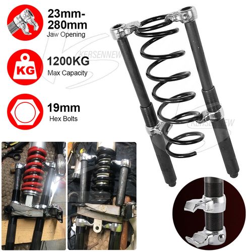 Heavy Duty Coil Spring Compressor Hook Strut Clamp Suspension Car Tool up 1200KG — image 2