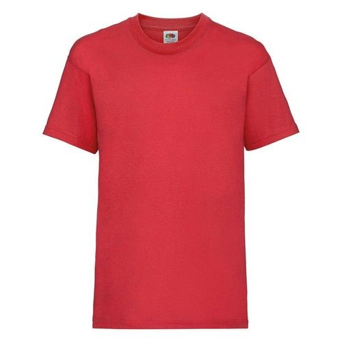 Fruit Of The Loom Kids T Shirt Boys Girls Plain 100% Cotton School PE Sports Top