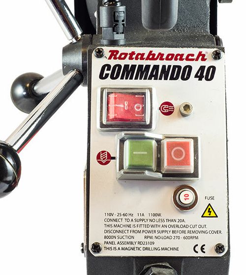Rotabroach Commando 40 Magnetic Drill Variable Speed Mag Drill - 230v — image 3