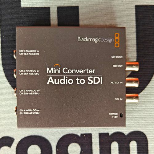 Blackmagic Design Mini Converter Audio to SDI Embedder AES/EBU to SDI