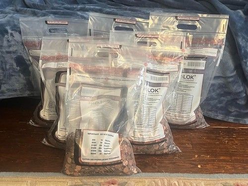 5000 Zinc Penny Lincoln Cent Bank Bags $50 Face Value 27.8 LBS. 1982-2025 BULK
