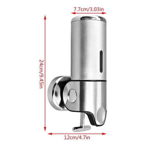 UK Soap Dispenser Wall Mounted Liquid Bathroom Hand Soap Shower Gel Shampoo — image 3