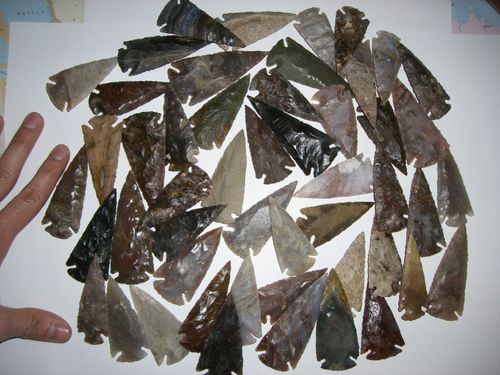 10 arrowheads arrowhead 6-8.5cm and 10 arrowheads 3.5 to 6cm — image 1