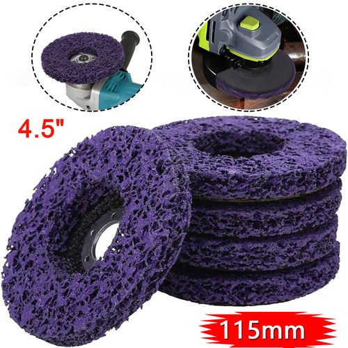 5-100PCS 115mm Poly Strip Wheel Discs Paint Rust Remove Abrasive Angle Grinder — image 2