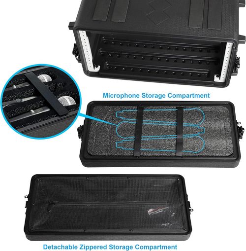 2U Rack Case Audio Rack 12" Depth 19" Rackmount Flight Case #0576 — image 2