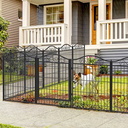 BingoPaw 8 Panels Dog Play Pen Pet Puppy Playpen Metal Exercise Fence Enclosure — image 2