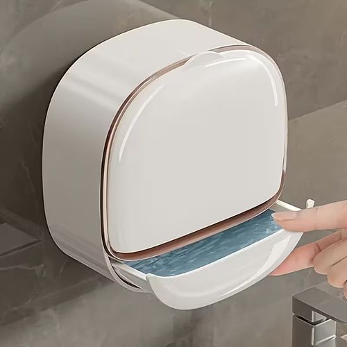 Wall-Mounted Draining Soap Holder – No-Drill Soap Box for Bathroom and Shower — image 2