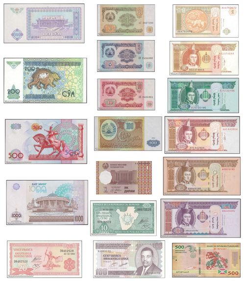 DWN - 100 SELECTED UNC WORLD DIFFERENT BANKNOTES - 38 COUNTRIES — image 5